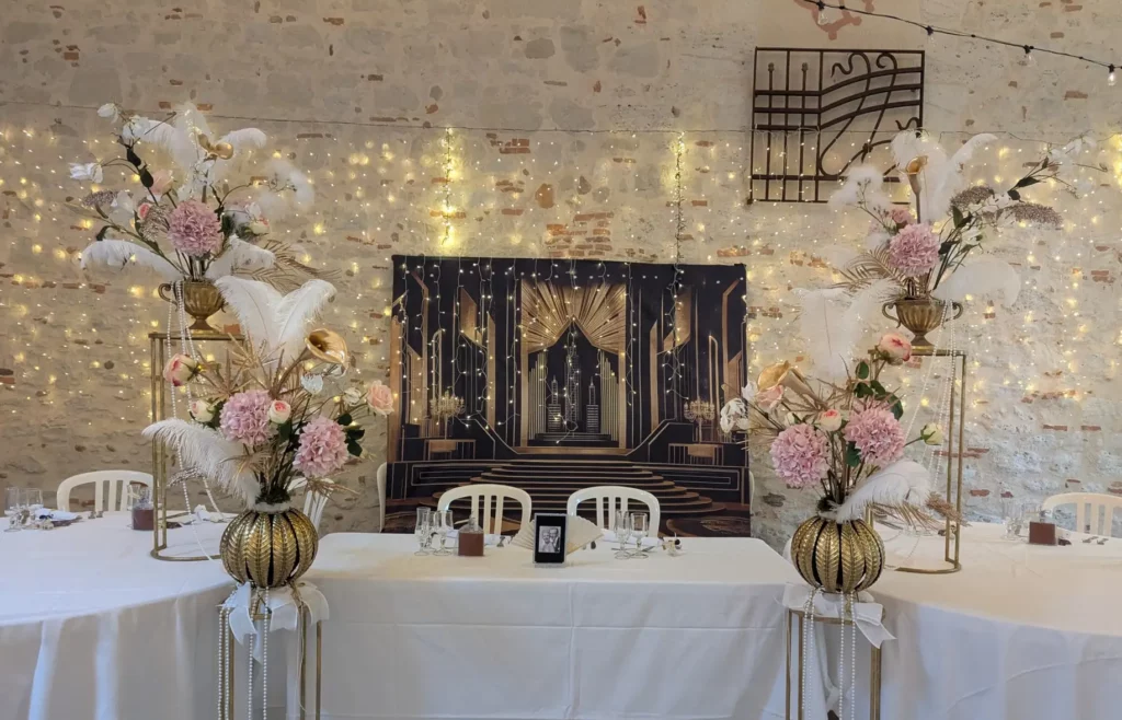 Decoration mariage mariés fleurs