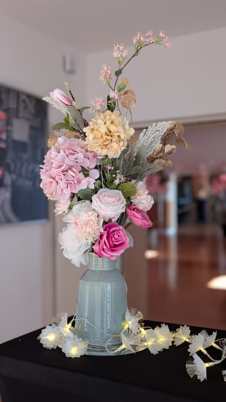 mis en situation decoration florale accueil