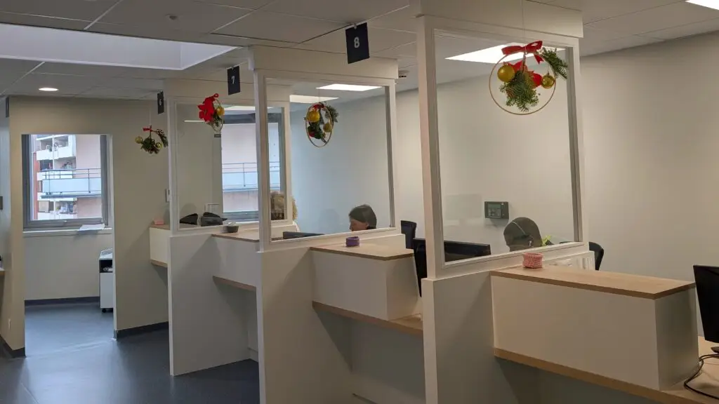 Décoration de noel clinique pasteur