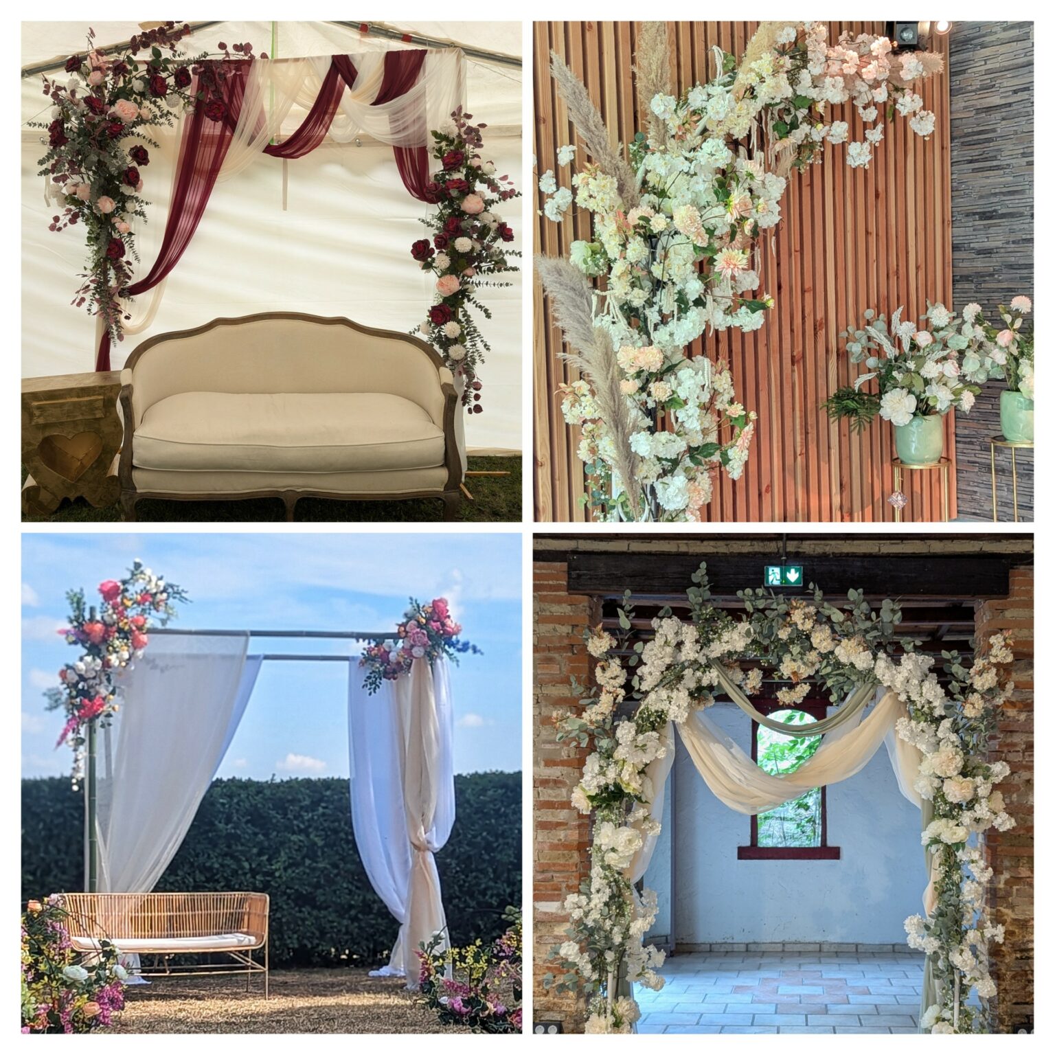 Arche mariage decor floral