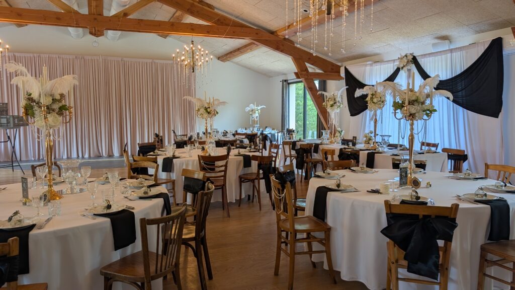 salle reception mariage decoration florale
